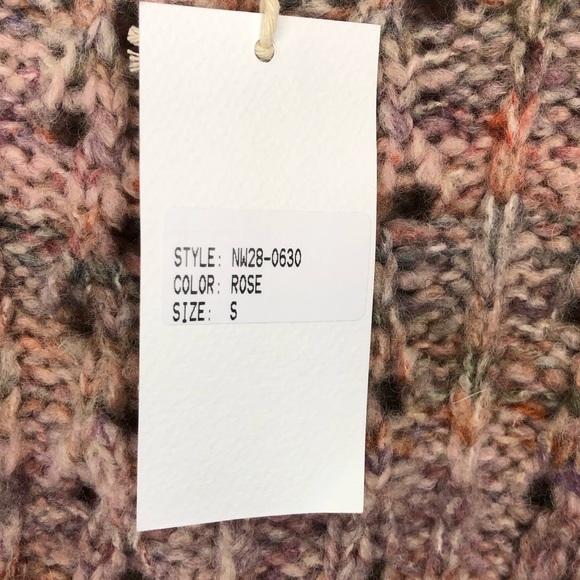 NWT Bartolini Wool Blend Multi Colour Knit Sweater Sz S - Picture 9 of 11